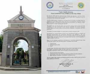 Mati City logs first mpox case