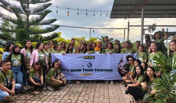 CARD SME Bank plants trees in Cagayan de Oro